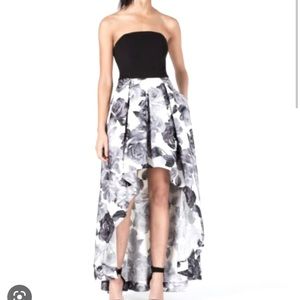 Speechless Brand strapless high low gown